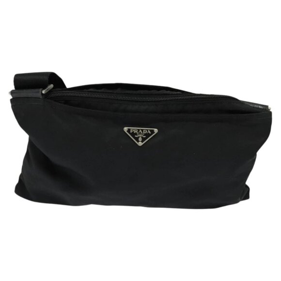PRADA Shoulder Bag Nylon Black Auth gh414 - Picture 12 of 16